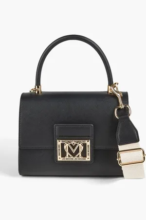 Moschino Faux textured-leather tote