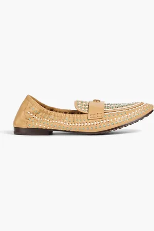 Tory Burch Woven leather loafers - Neutral