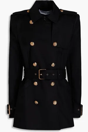 VERONICA BEARD Angelique belted cotton-blend trench coat