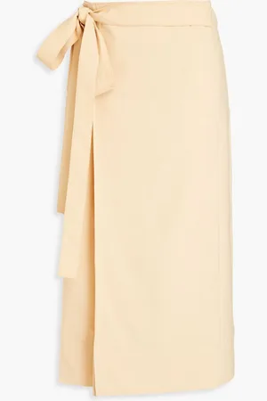 REJINA PYO Isra wool-blend midi wrap skirt - Neutral