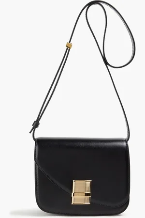 Salvatore Ferragamo Fiamma glossed-leather cross-body bag