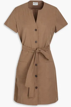 Claudie Pierlot Cotton and Lyocell-blend mini dress