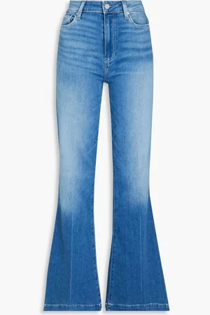 Paige Mid-rise flared jeans - Blue