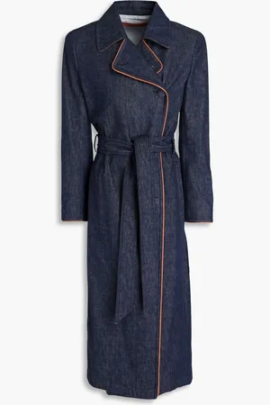 Giorgio Armani Denim trench coat - Blue
