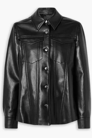 Nanushka Rocio leather and faux leather jacket