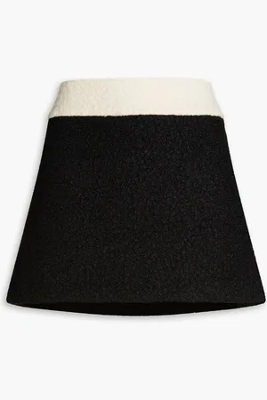 ALICE+OLIVIA Alice Olivia - Two-tone bouclé mini skirt