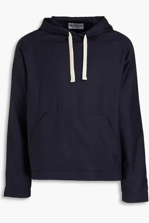 OFFICINE GENERALE Wool hoodie - Blue