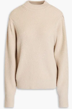 Isabel Marant Adele ribbed wool and cashmere-blend sweater - Neutral