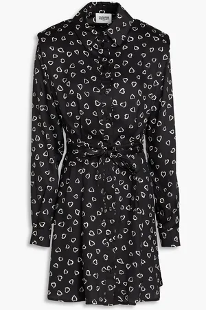 Claudie Pierlot Pleated printed twill mini dress