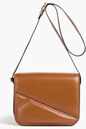 Wandler Oscar Trunk medium leather shoulder bag - Brown