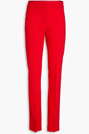 Emporio Armani Wool-blend slim-leg pants