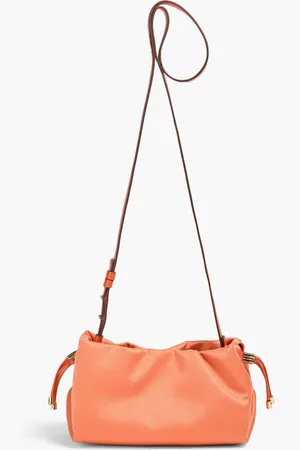 ULLA JOHNSON Remy mini satin cross-body bag - Orange