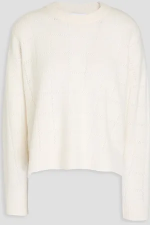 NAADAM Pointelle-knit cashmere sweater - White