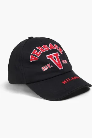 VERSACE Embroidered cotton-twill baseball cap