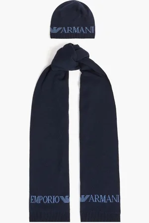 Emporio Armani Knitted scarf - Blue