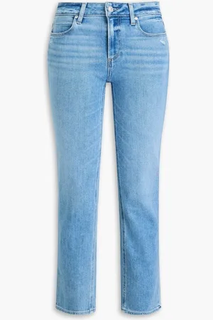 Paige Amber mid-rise straight-leg jeans - Blue
