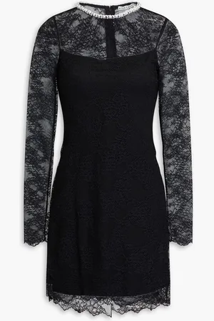 ALICE+OLIVIA Alice Olivia - Crystal-embellished corded lace mini dress