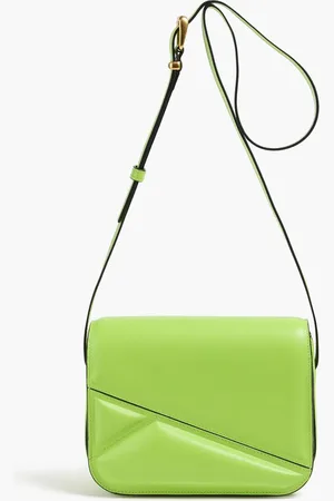 Wandler Oscar Trunk medium leather cross-body bag - Green