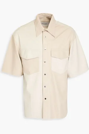 Nanushka Rens two-tone vegan shirt - Neutral