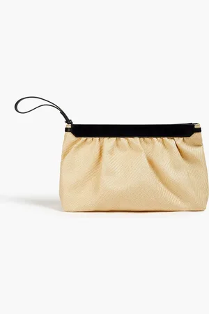 Isabel Marant Faux raffia clutch - Neutral