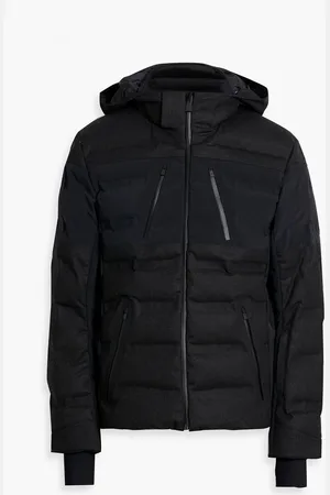 Aztech Nuke quilted wool-blend twill-paneled hooded down ski jacket - Gray