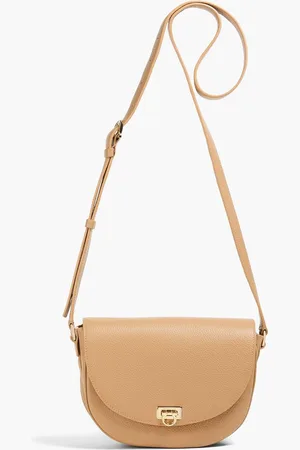 Salvatore Ferragamo Travel pebbled-leather cross-body bag - Brown