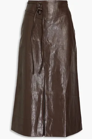 REJINA PYO Boone midi skirt - Brown