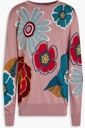 Dolce & Gabbana Silk-jacquard sweater - Pink