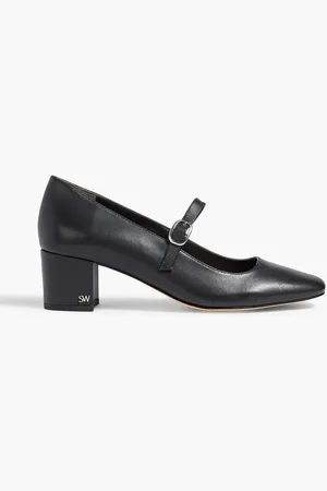 Stuart Weitzman Louise leather Mary Jane pumps