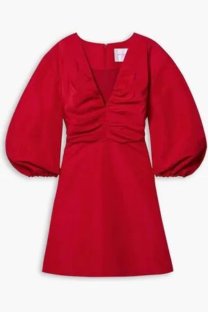 Carolina Herrera Silk-faille mini dress