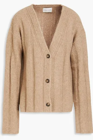 Loulou Studio Ribbed bouclé-knit cashmere-blend cardigan - Neutral