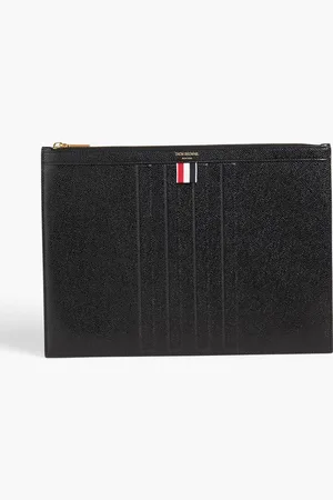 Thom Browne Pebbled-leather document case