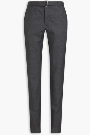 OFFICINE GENERALE Slim-fit wool pants - Gray
