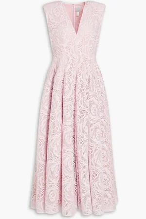 HUISHAN ZHANG Claret guipure lace maxi dress - Purple