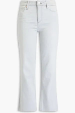 Paige Colette high-rise kick-flare jeans - Gray