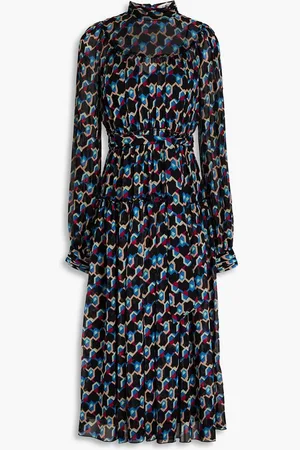 Diane von Furstenberg Kent printed chiffon midi dress