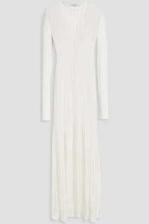 GABRIELA HEARST Maia open-knit silk maxi dress - White