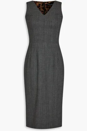 Dolce & Gabbana Prince of Wales checked wool-blend dress