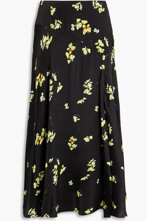 Cara Cara Callie floral-print silk-satin midi skirt