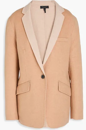 RAG&BONE Margot wool-blend felt blazer - Neutral