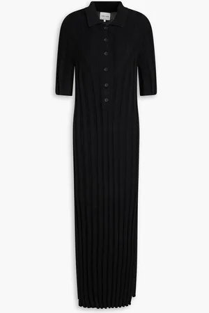 Loulou Studio Elyna ribbed silk-blend midi shirt dress