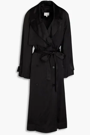 Loulou Studio Belted satin trench coat