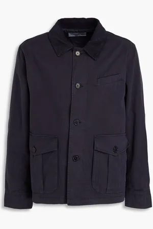 OFFICINE GENERALE Cotton-twill jacket - Blue