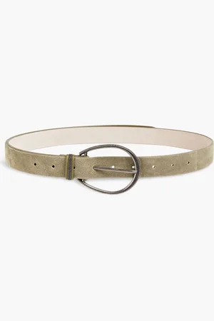 Brunello Cucinelli Suede belt - Green