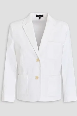 THEORY Linen-blend blazer
