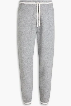 Emporio Armani Mélange wool-blend sweatpants