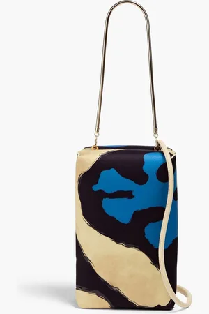 Wandler Printed satin tote