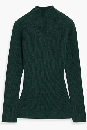Arch4 Pia ribbed cashmere turtleneck sweater - Green
