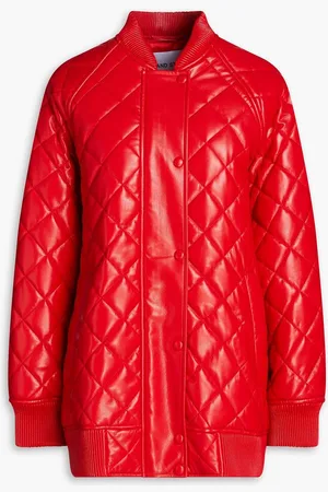 Stand Studio Estelle oversized quilted faux leather jacket