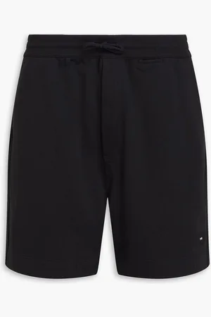 Y-3 French cotton-terry drawstring shorts